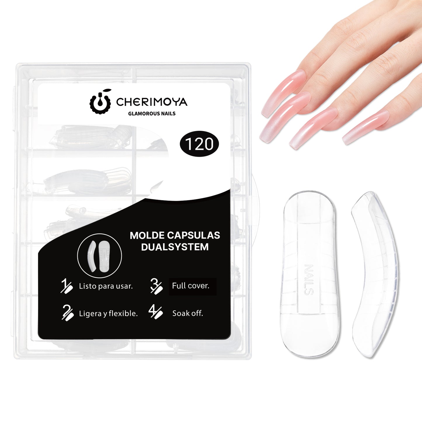 Capsula Dual System Square con Curva Natural 120pcs