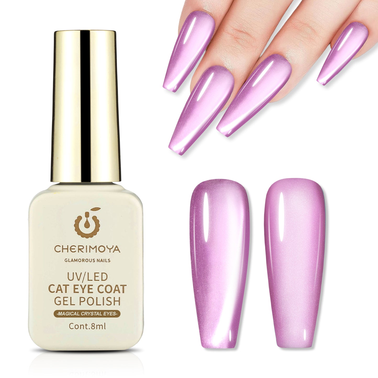 Esmalte Cat Eye Efecto Cristal Ojo De Gato 8ML CHERIMOYA