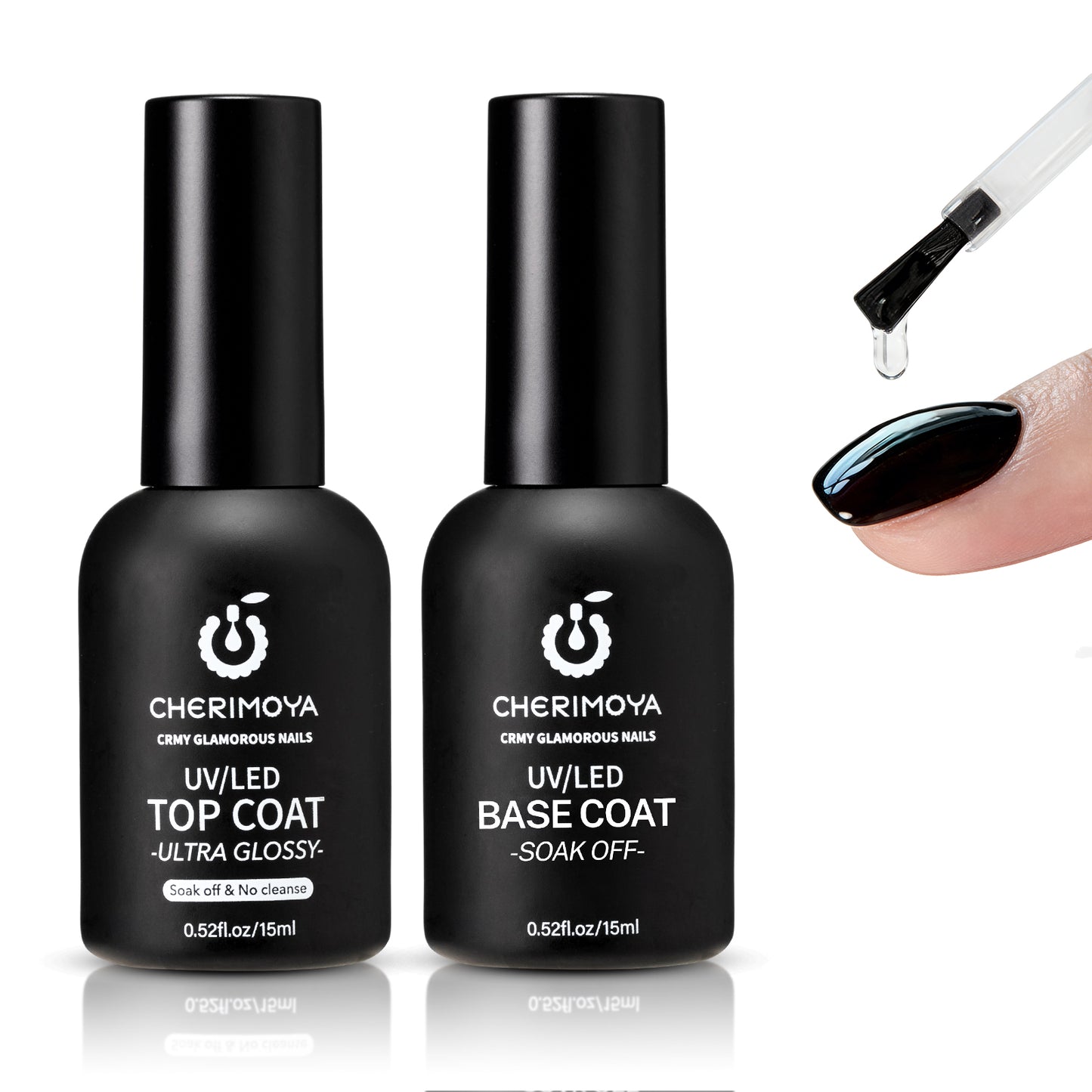 Kit Base Coat + Top Coat Ultra Glossy 15ML