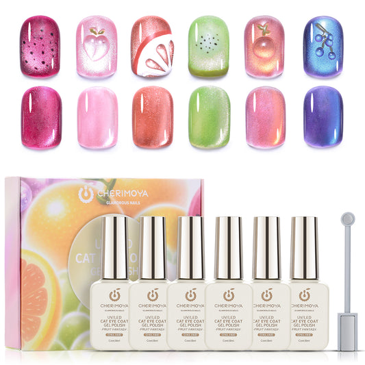 Kit De Esmalte De Gel Ojo de Gato 6Colores 8ML