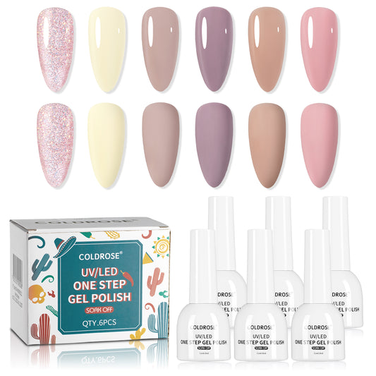 Kit De Gel Semipermanentes 3 En 1 Esmalte De Uñas Coldrose