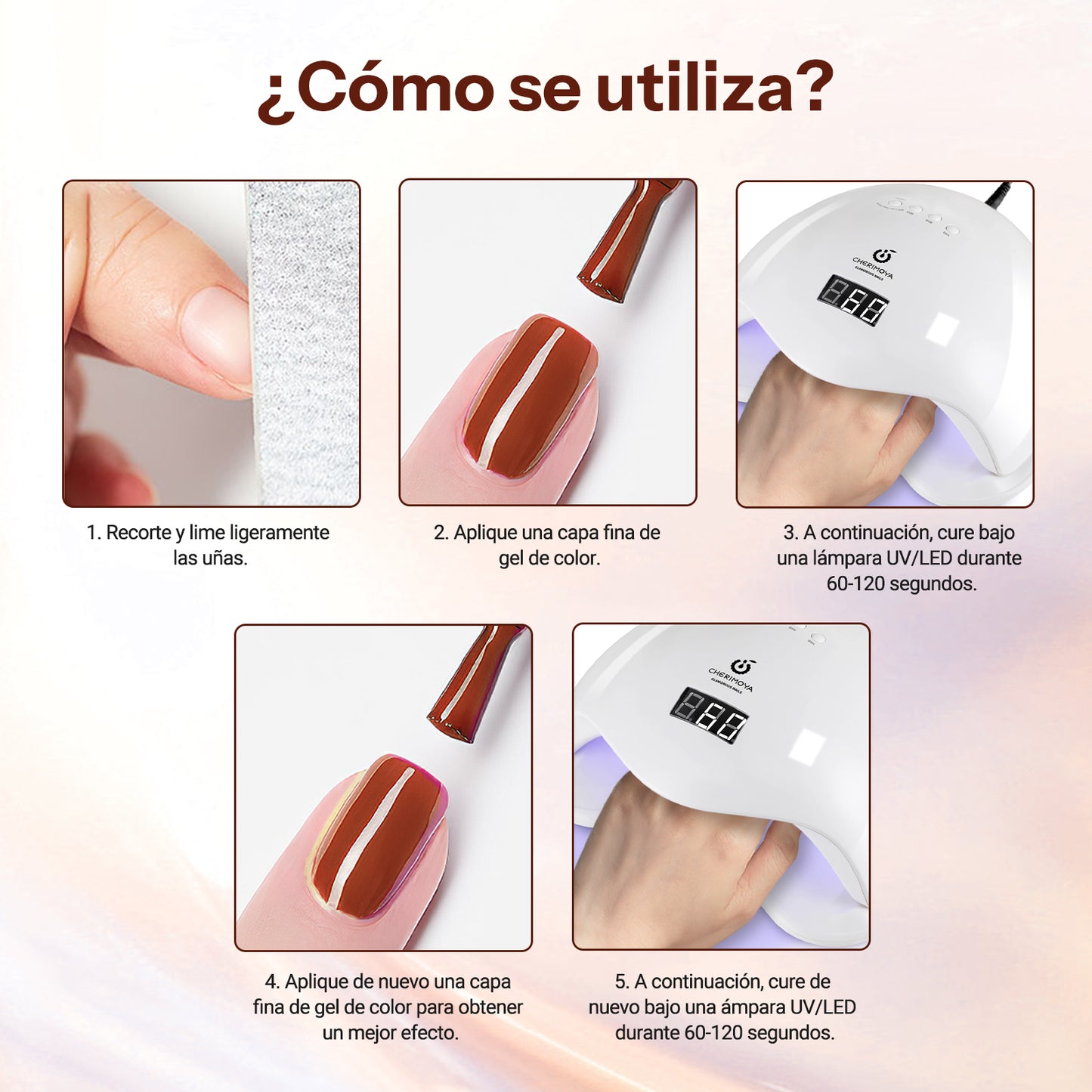 Kit De Gel Semipermanentes 3 En 1 Esmalte De Uñas Coldrose