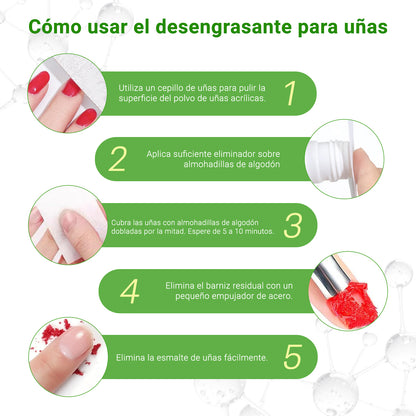Removedor Sin Acetona Para Uñas Quita Esmalte 110ml CHERIMOYA