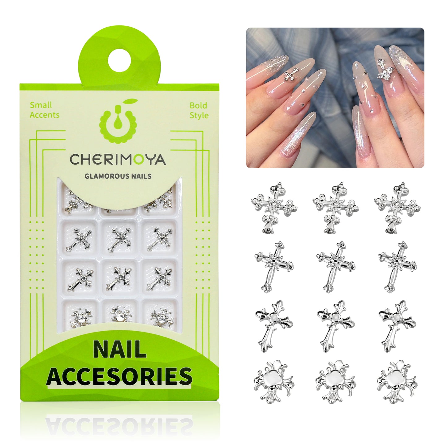 Accesorios Nail Art - 3D Cruz