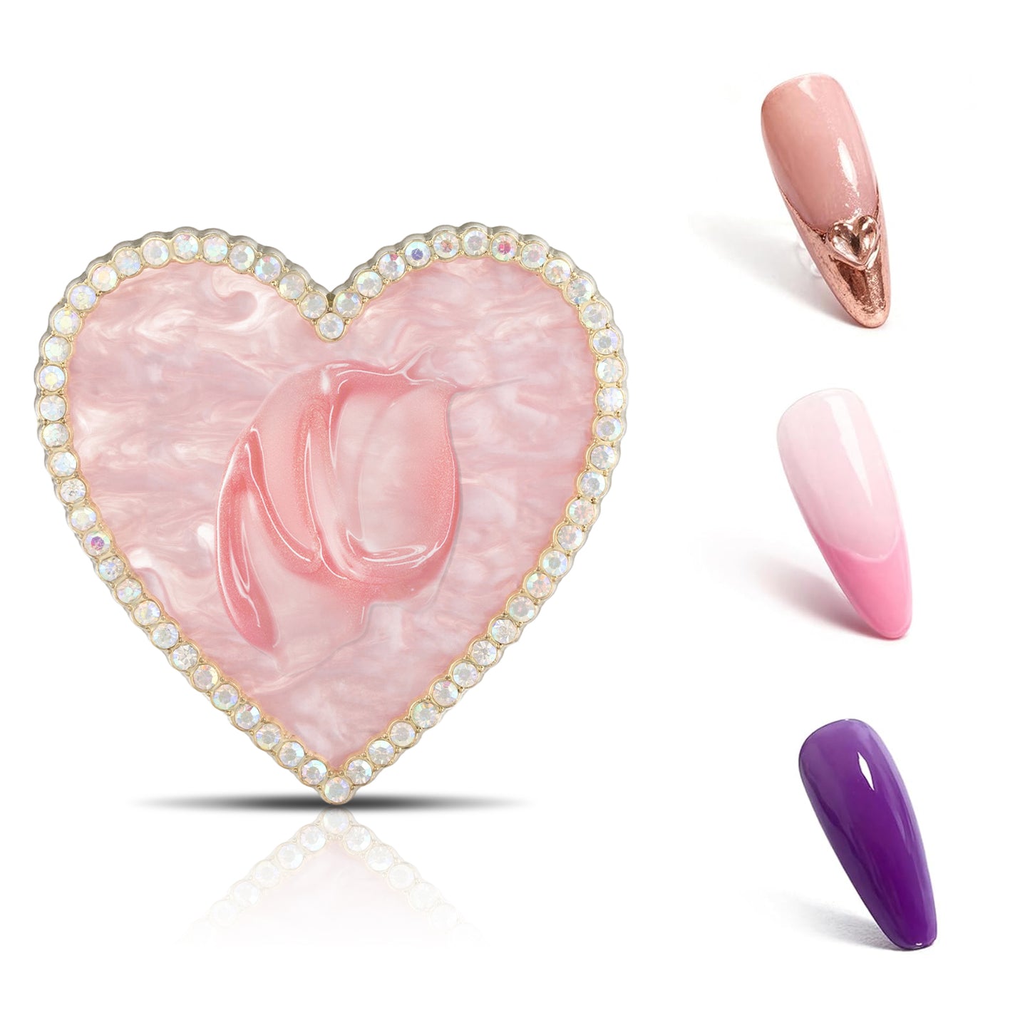 Paleta Mezcladora Uñas Corazón