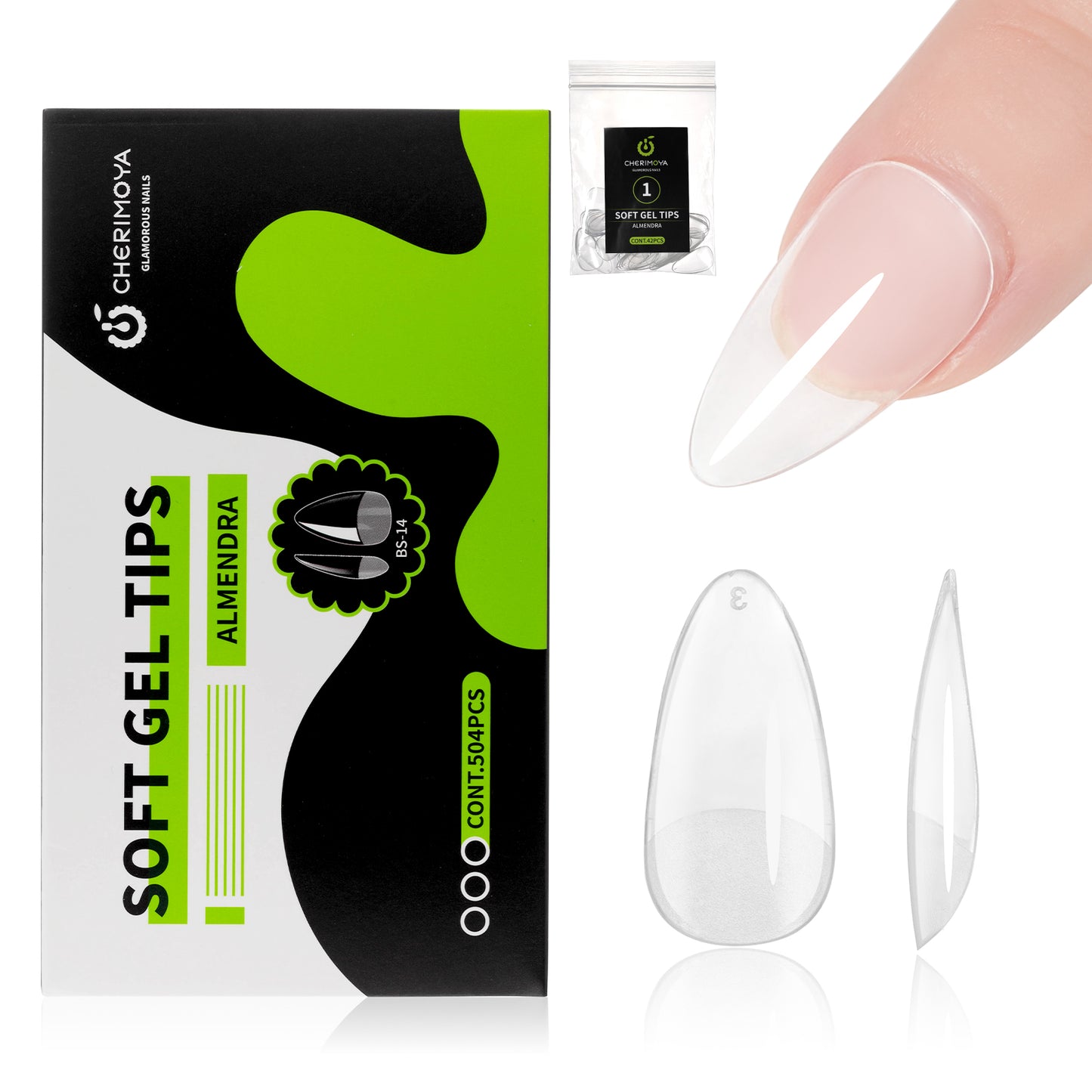 Tips Soft Gel 504 Pazs