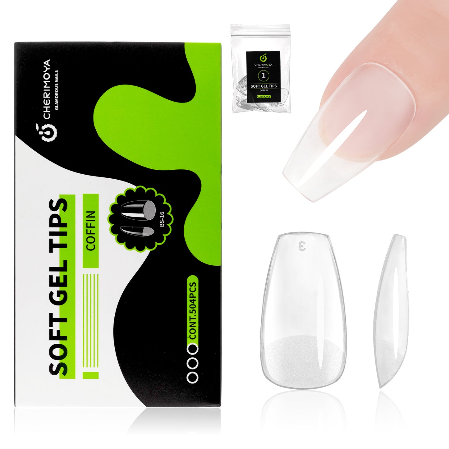Tips Soft Gel 504 Pazs