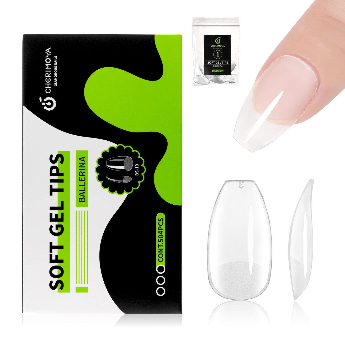 Tips Soft Gel 504 Pazs