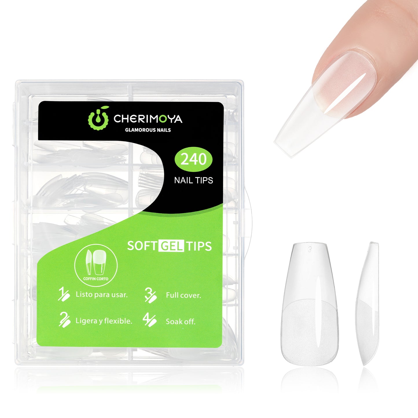 SOFT GEL TIPS 240Pazs