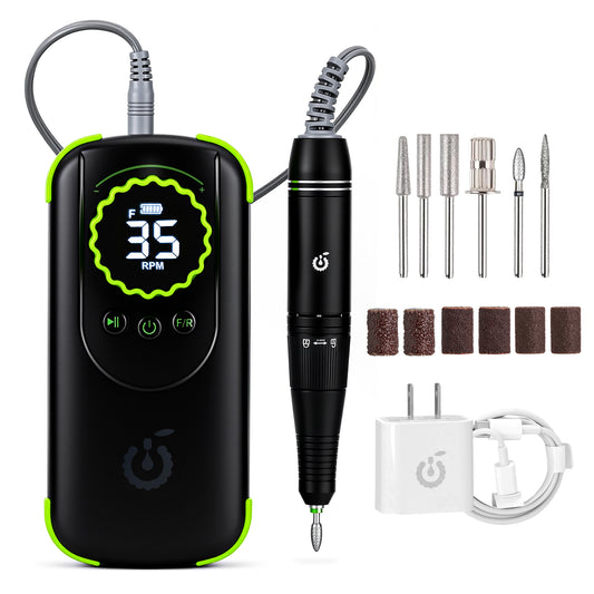 Torno Pulidor Uñas Manicure Recargable Con Pantalla CHERIMOYA