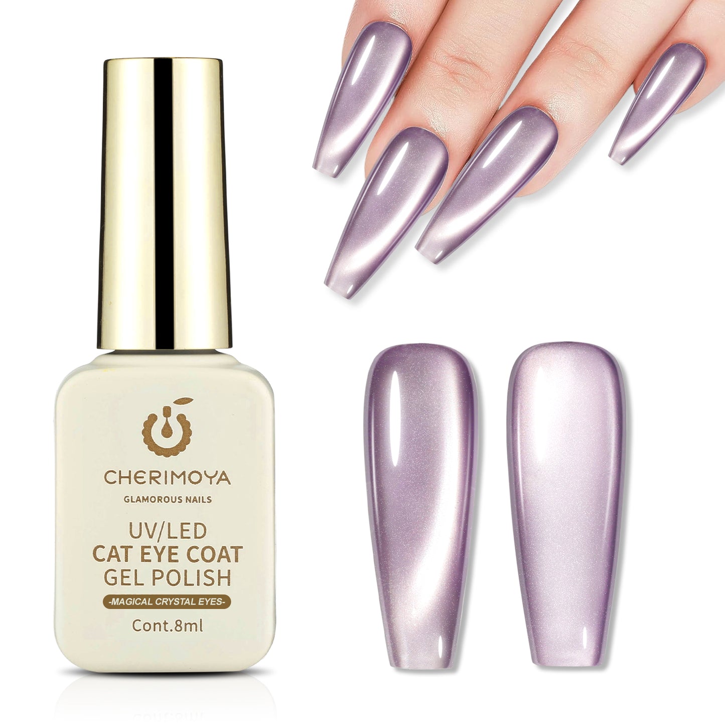 Esmalte Cat Eye Efecto Cristal Ojo De Gato 8ML CHERIMOYA