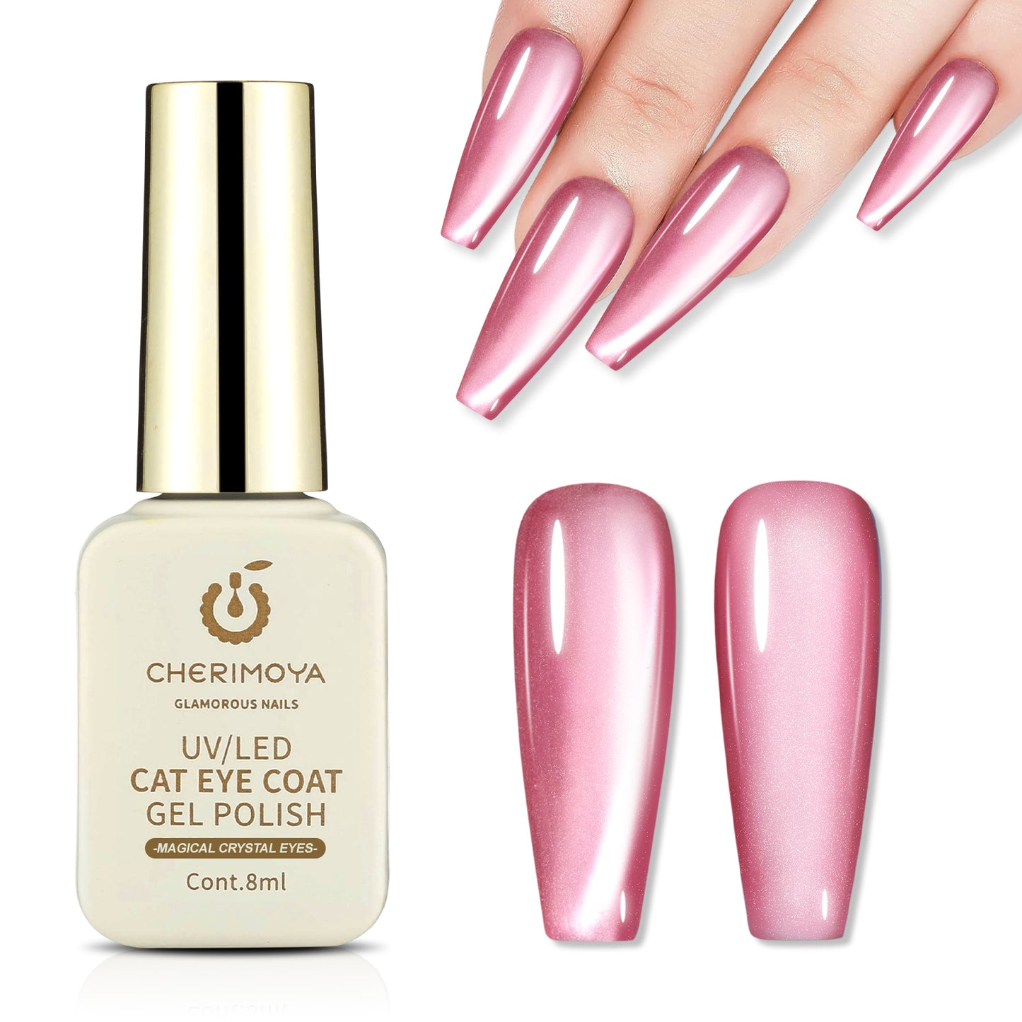 Esmalte Cat Eye Efecto Cristal Ojo De Gato 8ML CHERIMOYA