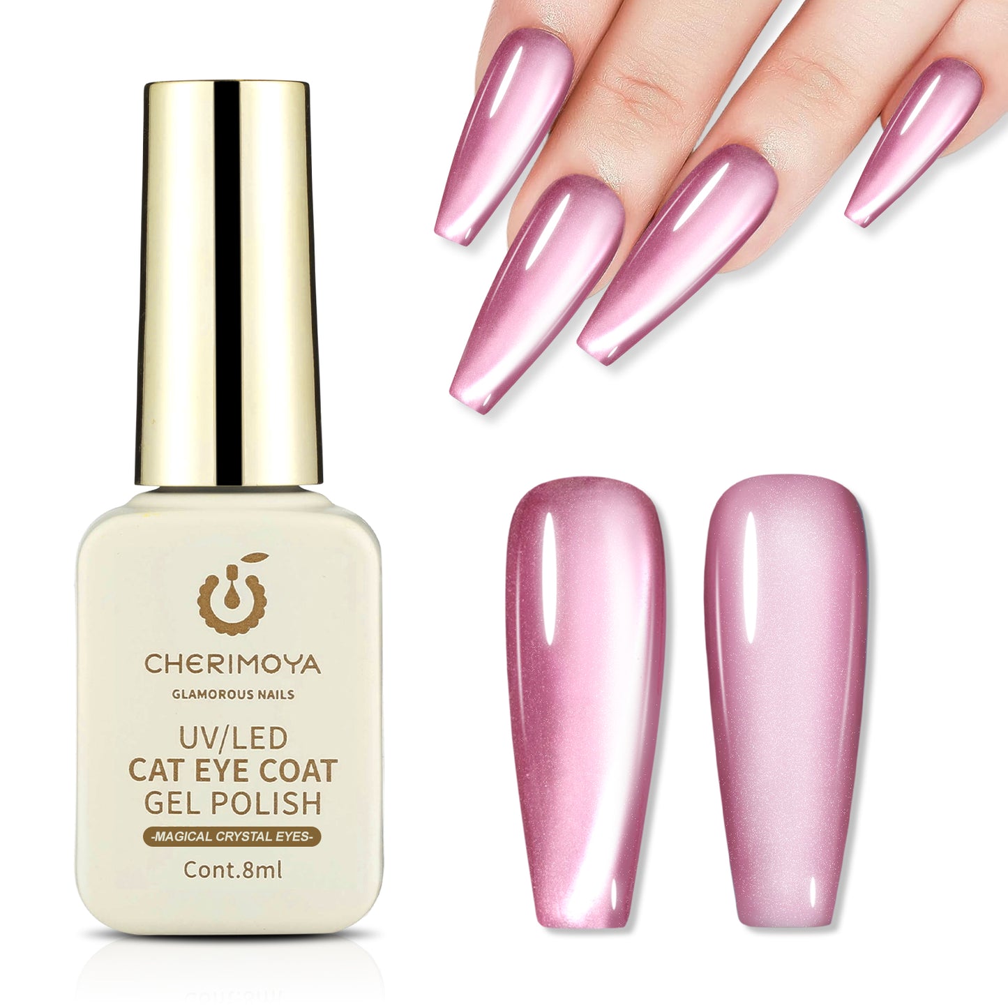 Esmalte Cat Eye Efecto Cristal Ojo De Gato 8ML CHERIMOYA