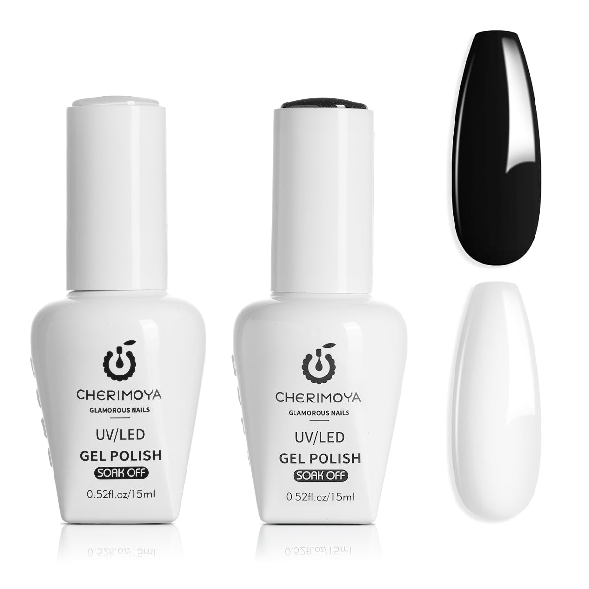 Kit Esmaltes Blanco Y Negro 15ML