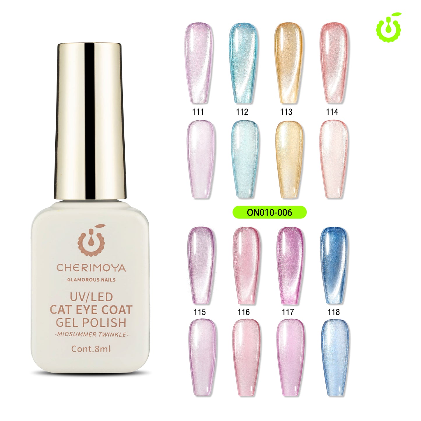 Esmalte Semipermanete Ojo de Gato 8ml
