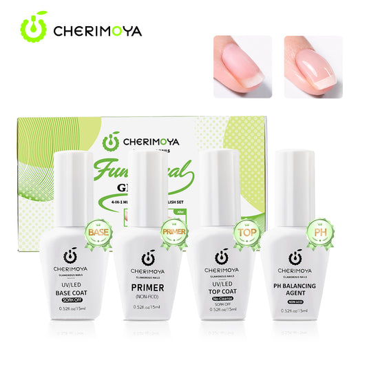 Pack 4 Primer Adherente+Nivelador pH+Base+Top Coat