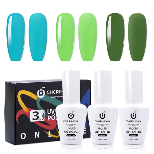Set de Esmalte en Gel – 3 Colores