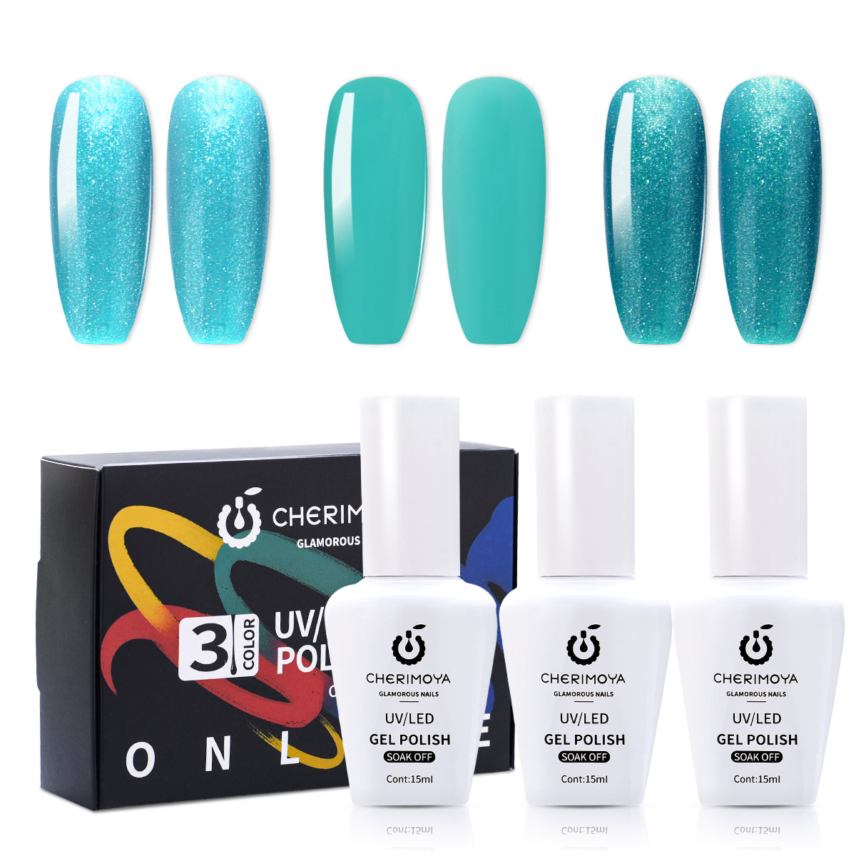 Set de Esmalte en Gel – 3 Colores