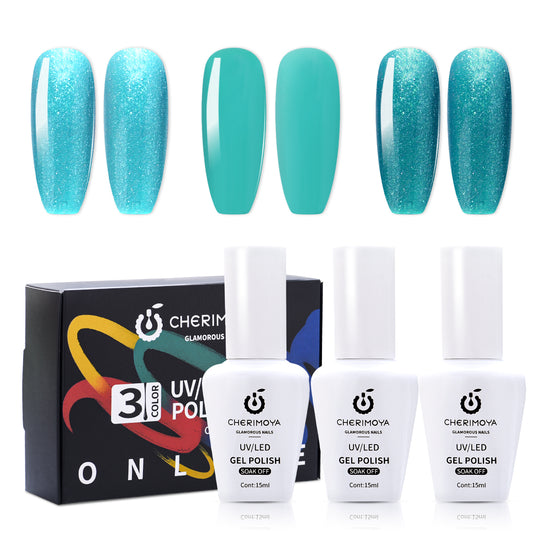 Set de Esmalte en Gel – 3 Colores