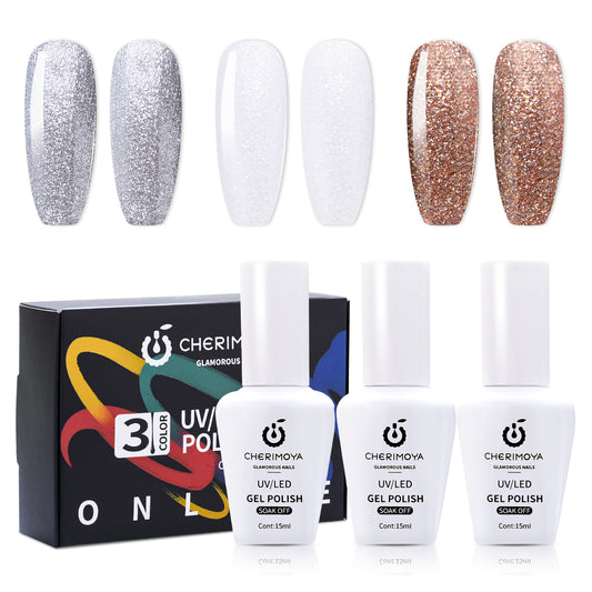 Set de Esmalte en Gel – 3 Colores
