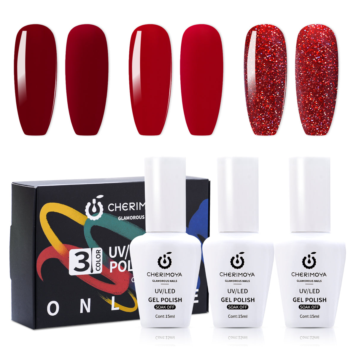 Set de Esmalte en Gel – 3 Colores