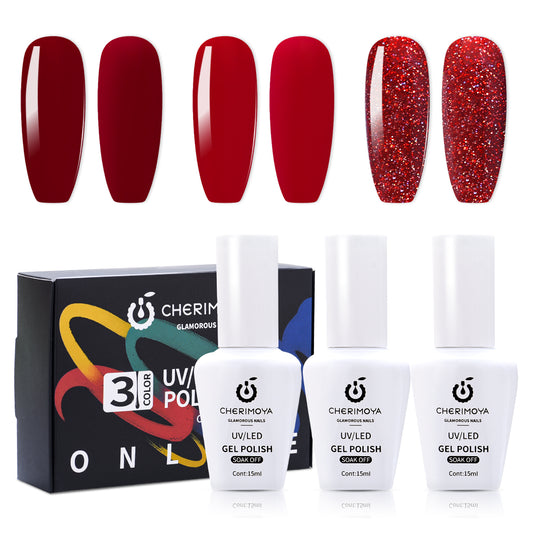 Set de Esmalte en Gel – 3 Colores