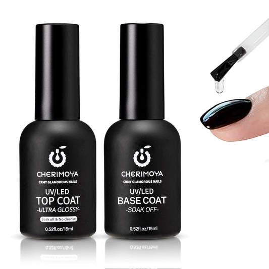 Kit Base Coat + Top Coat Ultra Glossy 15ML